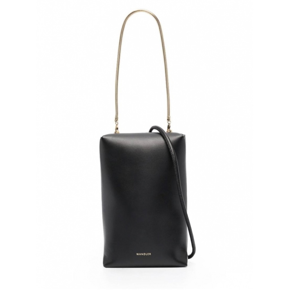 Wandler’s Leo Box Black Leather Tote Purse